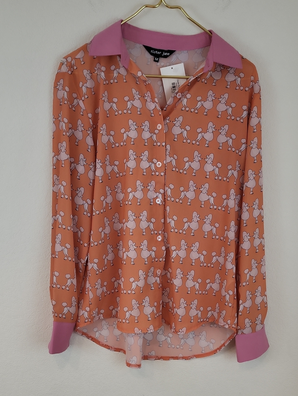 Sister Jane Oodle Poodle Blouse Size Medium